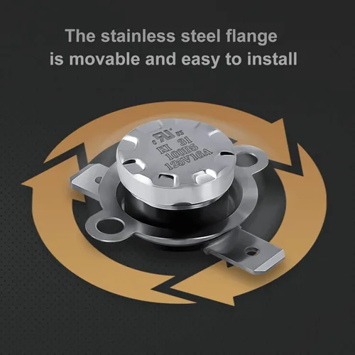 Vista 3 de UL KSD301 Termostato de control térmico de temperatura, interruptor de 30°C/86°F encendido y 20°C/68°F apagado normalmente abierto N.O, cierre al