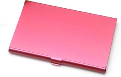 Vista 3 de Tarjetero profesional de bolsillo para hombres o mujeres, de aluminio, delgado, delgado, tarjetero para 13-18 tarjetas (negro)