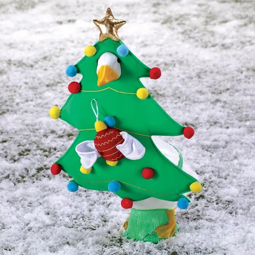 Vista 8 de Gaggleville - Traje de ganso de árbol de Navidad, se adapta a estatua