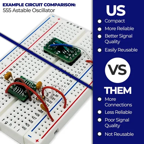 Vista 4 de Soluciones de Circuito Personalizado – Módulo de PCB de Separación SMD a DIP, 4-Pino, Adaptador de Cabezal de D2PAK (DPAK) a DIP con Resistencia SMT