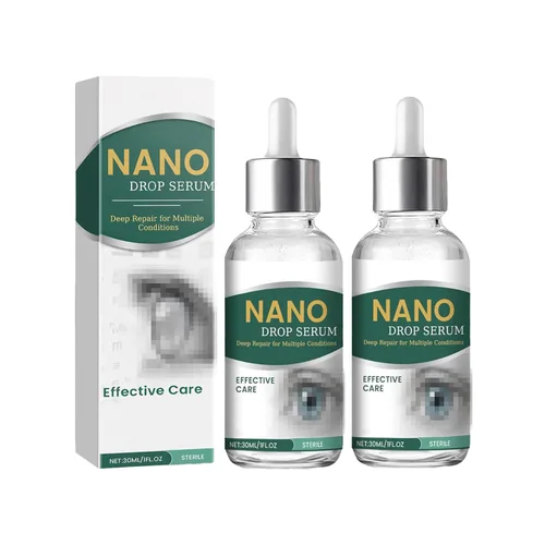 2pcs Optifusion Drops, Herbionyx Nano Drop Serum with Lutein, Vitamin C/E