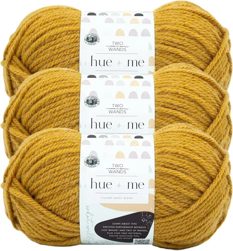 Vista 73 de Lion Brand Yarn, Hue + Me - Hilo grueso para tejer a ganchillo, tejer y manualidades, agave, 1 paquete