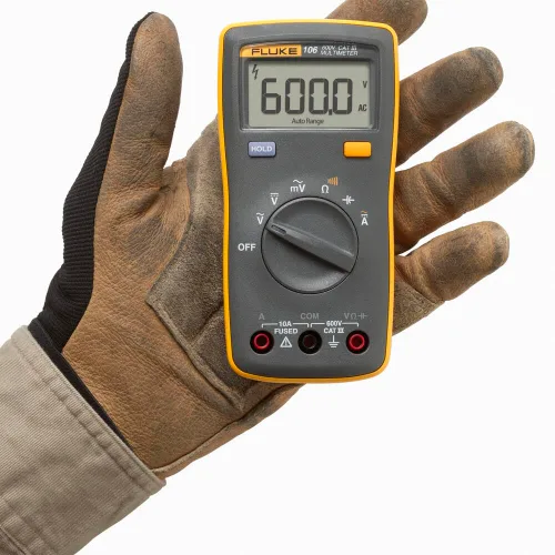 Vista 4 de Fluke Multímetro digital del tamaño de la palma 106 (EE. UU.), CAT III 600V