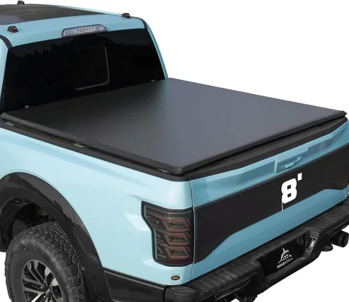 Vista 13 de Cubierta plegable rígida para caja de camioneta compatible con Dodge Ram 1500 Classic y nueva (2009-2025) caja corta de 5.7 pies sin Rambox
