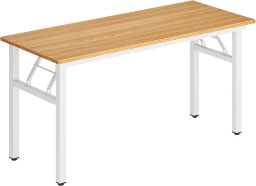 Vista 48 de DlandHome Escritorio plegable pequeño de 31.5 pulgadas, escritorio de computadora para oficina en casa, mesa plegable para espacios pequeños,