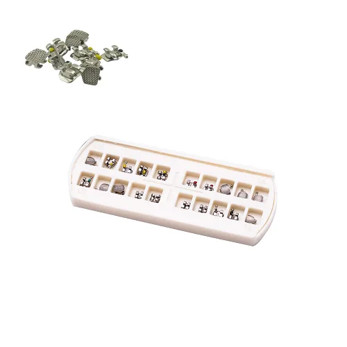 Vista 3 de Easyinsmile 20 unids/pack ortodoncia dental de metal mini soportes (5 unidades Roth-022.3.4.5)