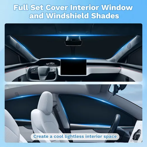 Vista 55 de KUST Parasol para parabrisas para Honda Accord 2018-2024 2025 2026, accesorios de ventana de 4 capas, protector solar plegable, bloquea los rayos