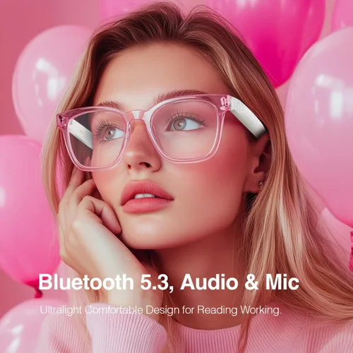 Vista 6 de Gafas Inteligentes de Audio Bluetooth, Anteojos de Sol con Auriculares Inalámbricos para Hombres y Mujeres, Micrófono y Altavoces Incorporados