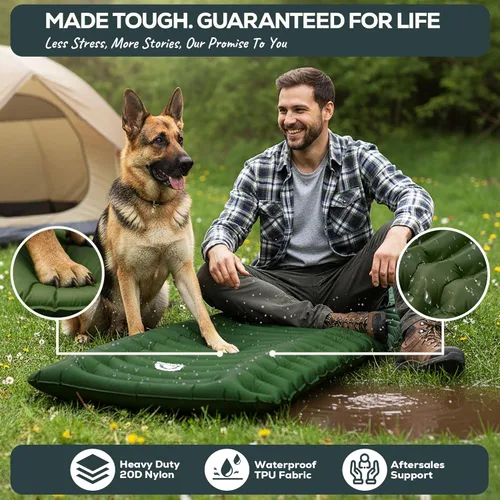 Vista 5 de Gear Doctors Ether - Colchoneta de dormir ultraligera de 17.5 onzas – Colchón de aire para mochilero – Colchón de camping – Colchoneta inflable