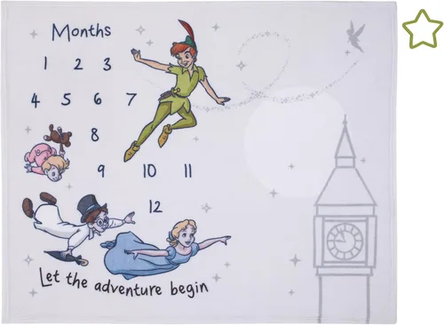 Vista 15 de Disney 101 Dálmatas Blanco y Negro Too Cute Super Soft Photo Op Milestone Manta para bebé