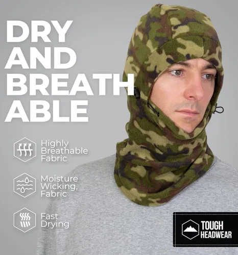 Vista 5 de Pasamontañas de vellón, máscara facial de invierno para hombres y mujeres