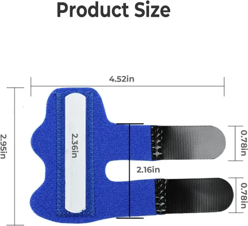 Vista 2 de 4 férulas para dedos de gatillo, soporte de dedos, protector de dedos para dedo gatillo, dedo de mazo, dedo roto, artritis, inmovilización