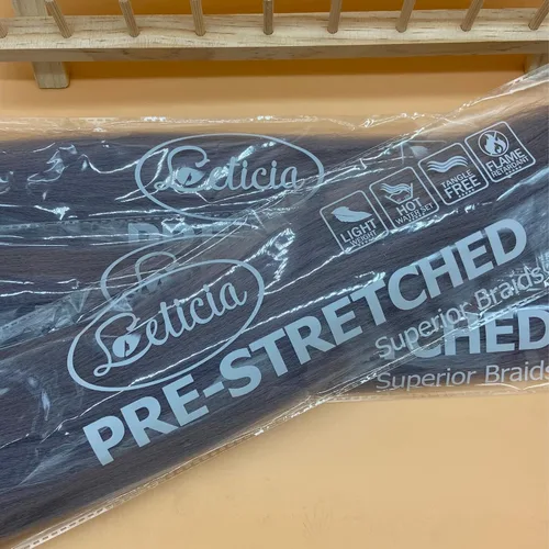 Vista 6 de Extensiones de Cabello para Trenzar Leticia Cabello Sintético Preestirado Yaki Cabello Ez para Trenzar