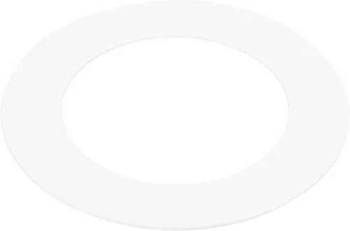 Vista 12 de PATIKIL Anillo de luz OD de 1.6 pulgadas de identificación de 2.8 pulgadas, anillo blanco Goof para cubierta de luz circular mate para techo