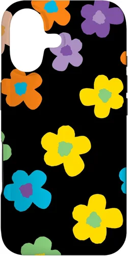 Vista 32 de Cute Flower Pattern Multicolor Wildflower Floral Yellow Case for iPhone 16