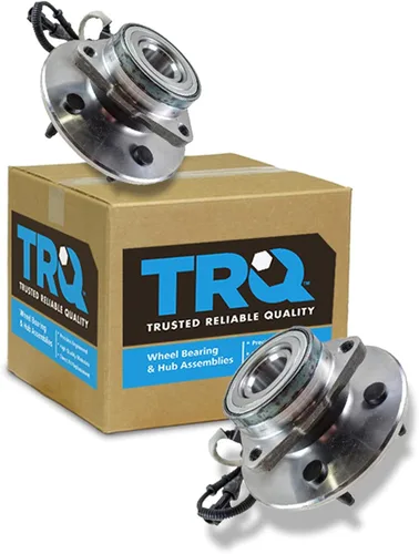 Vista 19 de Conjunto de rodamiento de rueda y buje TRQ para parte trasera izquierda y derecha, 2 piezas, compatible con Ford Expedition 2007-2010 y Lincoln