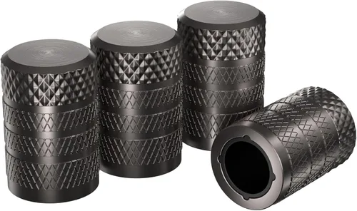 Vista 10 de Tapas de válvula de neumático, 4 unidadess/paquete, de aluminio anodizado tapa de válvula de neumático, resistente a la corrosión, cubiertas