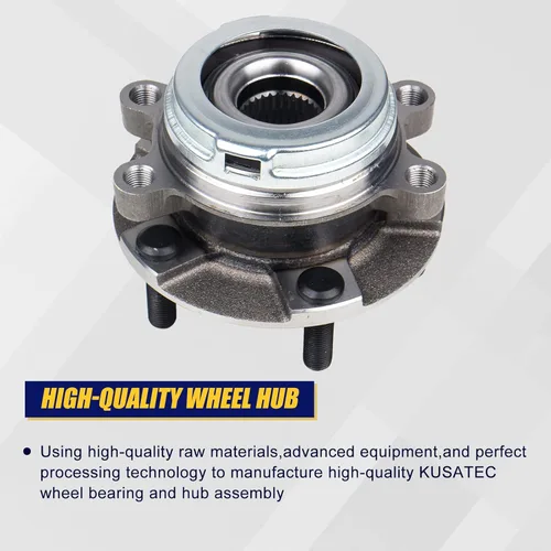 Vista 3 de KUSATEC 513296 Conjunto de buje y rodamiento de rueda delantera Compatible con Nissan Altima 2007-2018, Maxima 2009-2019, Murano 2009-2018