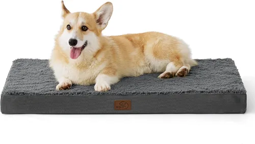 Vista 33 de Bedsure Camas para Perros de Tamaño Grande – Cómodas Camas Planas para Mascotas con Funda Extraíble Lavable, Colchoneta de Espuma Ortopédica tipo