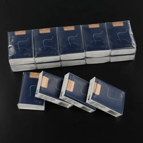 Vista 4 de Morcte Pañuelos faciales suaves de 4 capas, paquetes de bolsillo sin perfume, paquete de 120