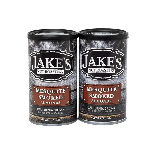 Vista 15 de Jake's Nut Roasters - Paquete variado de almendras dulces y saladas (paquete de 4) Almendras sazonadas tostadas secas enteras - Incluye sabores