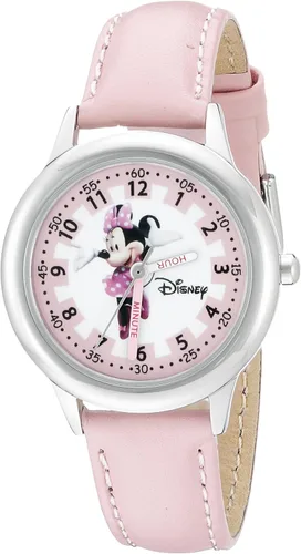Disney Minnie Mouse Kids Stainless Steel Time Teacher Analog Quartz Watch