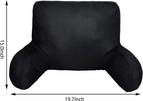 Vista 6 de Almohada de apoyo lumbar para silla de oficina, almohada de apoyo para el respaldo del asiento del automóvil, almohada de descanso para silla