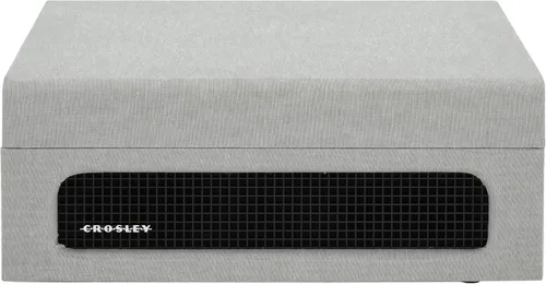 Vista 6 de Crosley CR8017B-GY Voyager - Tocadiscos portátil vintage de vinilo con Bluetooth de entrada/salida y altavoces integrados, gris