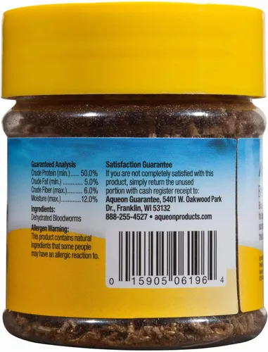 Vista 2 de Aqueon Betta Blood Worm Treat, paquete de 3, 0.175 onzas