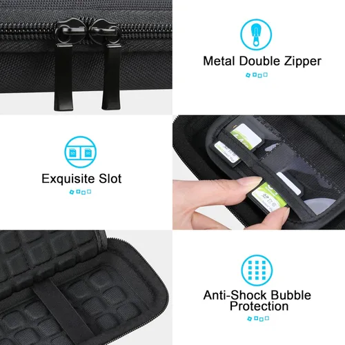 Vista 3 de Lacdo Estuche de transporte de disco duro para SanDisk Professional PRO-G40 SSD 1TB 2TB 4TB USB-C unidades externas de estado sólido EVA a prueba