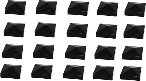 Vista 15 de Pyramid True - Tapa de vinilo de plástico para poste de valla de 4 x 4 pulgadas (3.937 in x 3.937 in), color negro o blanco/múltiples cantidades