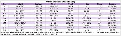 Vista 2 de O'Neill Wetsuits Womens Women's Epic 43MM Back Zip Full Wetsuit