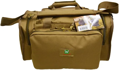 Vista 2 de R21-CT - Bolsa de campo de tiro táctico para pistolas con divisor y bolsa para pistola incluida (Coyote Tan)