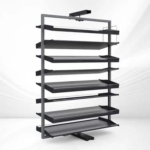 Vista 24 de 360° Rotating Shoe Organizer - Stylish Hidden Shoe Cabinet, Space-Saving Shoe Rack for Entryway, Living Room & Hallway - Modern Storage Solution
