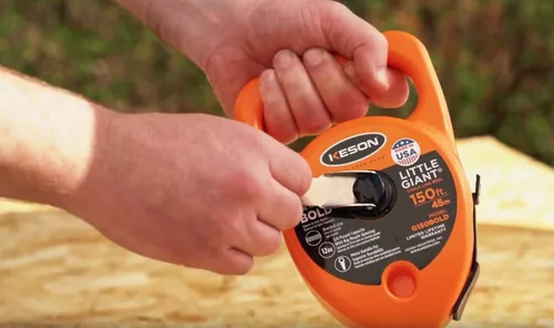 Vista 11 de Keson P100BKT - Carrete de línea de tiza, cuerda de 0.069 pulgadas, capacidad de 2 a 4 onzas, 100 pies (paquete de 30)