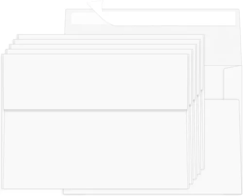 Vista 11 de 100 Paquetes Sobres Negros de 4 x 6 pulgadas para Tarjeta de Invitación, Sobres Pequeños A6 Autoadhesivos para Bodas, Fiestas de Cumpleaños, Baby