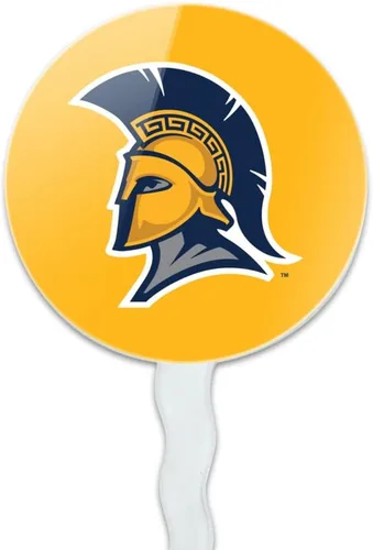 Vista 825 de Abilene Christian - Juego de 6 palillos para cupcakes con logotipo secundario