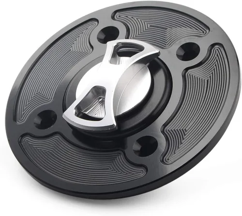 Vista 4 de GZYF 1 unids plata Keyless Twist off combustible tanque tanque cubierta para Kawasaki Ninja 400 650 Z900 Versys 1000