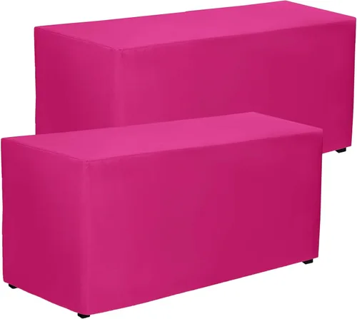 Vista 15 de PLOYMONO - Juego de 2 manteles ajustables, mantel de longitud hasta el suelo para mesa rectangular de 4 pies (122x61 cm) de poliéster, ideal