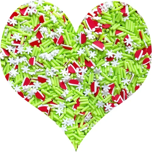 Vista 45 de Chispitas Falsas Chispitas Falsas de Navidad Chispitas Falsas de Caramelo Chispitas de Arcilla Polimérica Chispitas Poliméricas Rebanadas de Arcilla