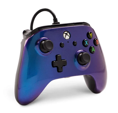 Vista 3 de Enhanced Wired Controller for Xbox One - Cosmos Nebula, gamepad, wired video game controller, gaming controller, Xbox One, works with Xbox Series XS
