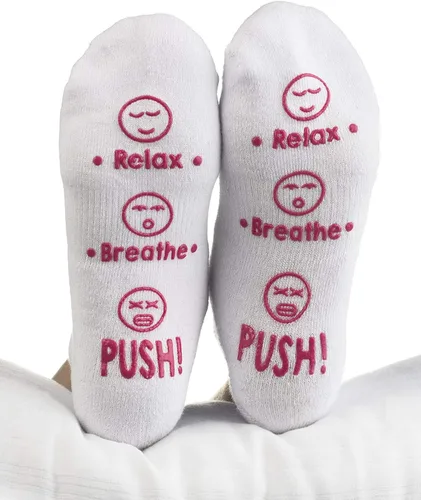 Vista 6 de Calcetines de parto y parto - Divertido regalo de empuje para futura mamá