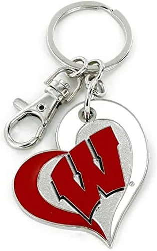 Vista 16 de aminco NCAA unisex-adulto Llavero de Corazón Espiral