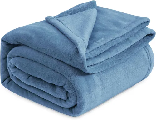 Vista 52 de Bedsure GentleSoft - Mantas de forro polar, tamaño Queen, color morado, manta de cama suave, ligera, afelpada, difusa, acogedora, de microfibra
