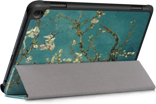 Vista 8 de Funda tipo folio para Yaxa Kindle Fire HD 8 y Fire HD 8 Plus (se adapta tanto a 12ª/10ª generación, 2022/2020) con soporte inteligente de piel