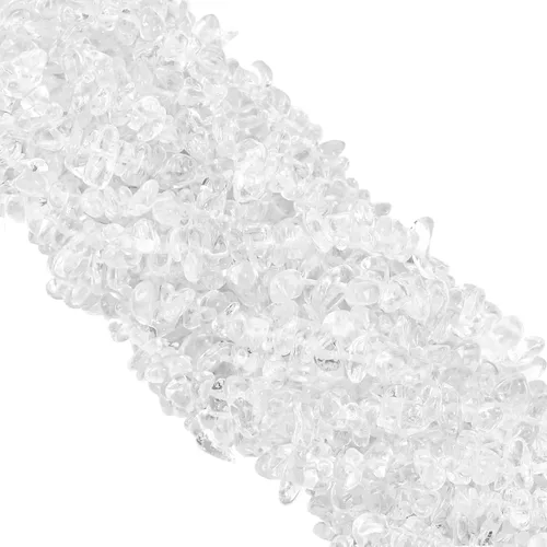 Vista 18 de 260 piezas de cuentas de cristal de amazonita natural en forma de astilla de 5 mm a 8 mm, cuentas de gemas irregulares con agujeros para hacer