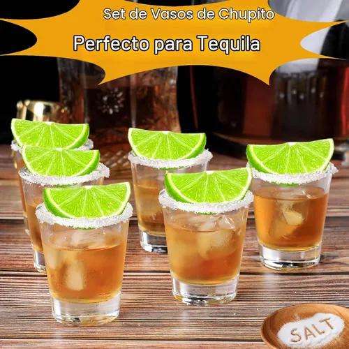 Vista 5 de SuproBarware Juego de 36 vasos de chupito de base pesada a granel 2 onzas/2