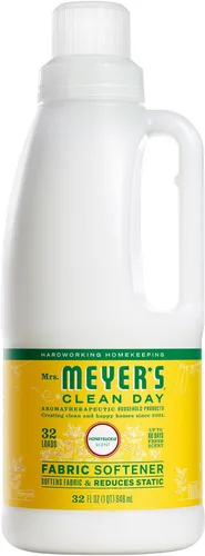 Vista 5 de MRS. MEYER'S CLEAN DAY Suavizante líquido para telas, infundido con aceites esenciales, sin parabenos, albahaca, 32 onzas, paquete de 6 (192 cargas)