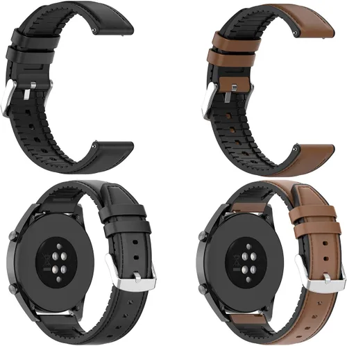 Vista 6 de TenCloud Bandas compatibles con Amazfit Bip 3 Pro/GTS 4 Mini/GTS 2 Mini, banda de liberación rápida de 0.787 pulgadas, correa de cuero de repuesto