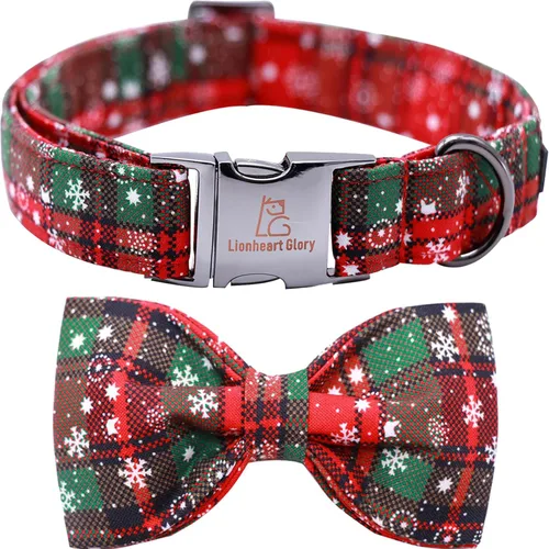 Vista 19 de Lionheart glory Collar de perro con bandera estadounidense, collar de lazo para perro del 4 de julio, resistente y ajustable, patriótico